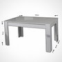 Hanah Home Mesa de Comedor Extensible Roble Oscuro
